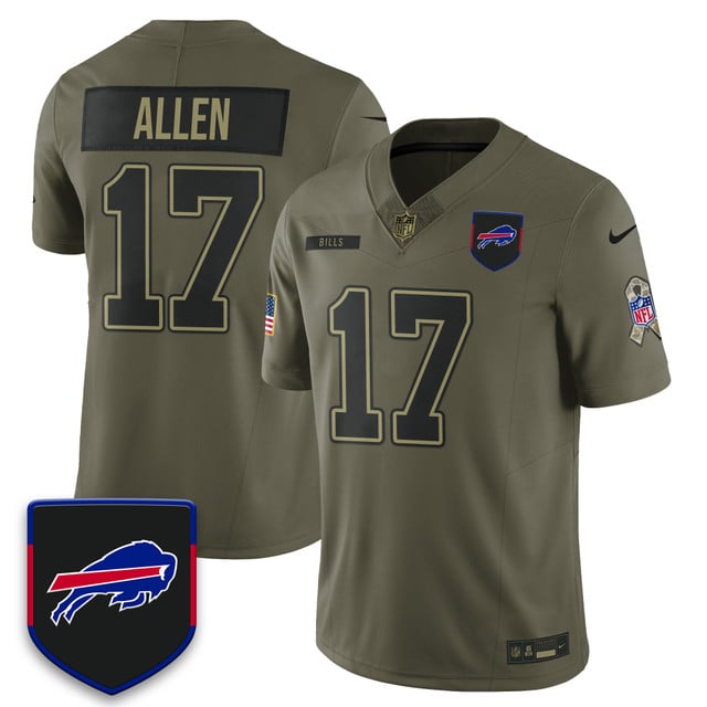 Buffalo Bills 2025 Salute to Service Limited Jersey #17 Josh Allen