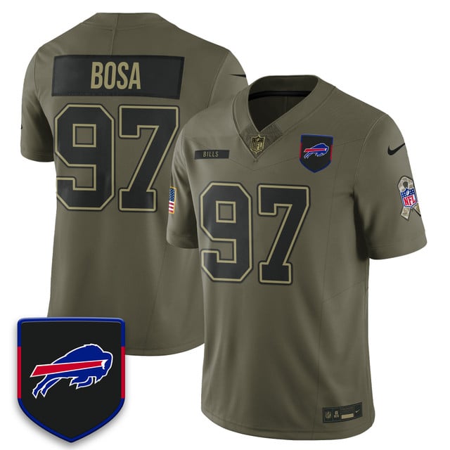 Buffalo Bills 2025 Salute to Service Limited Jersey #97 Joey Bosa