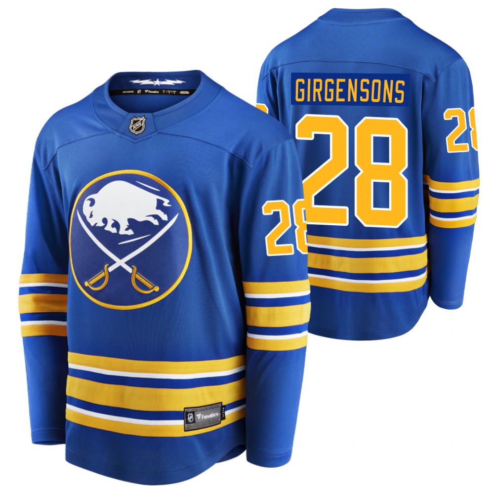 Buffalo Sabres 2020-21 Home Zemgus Girgensons Breakaway Player Jersey