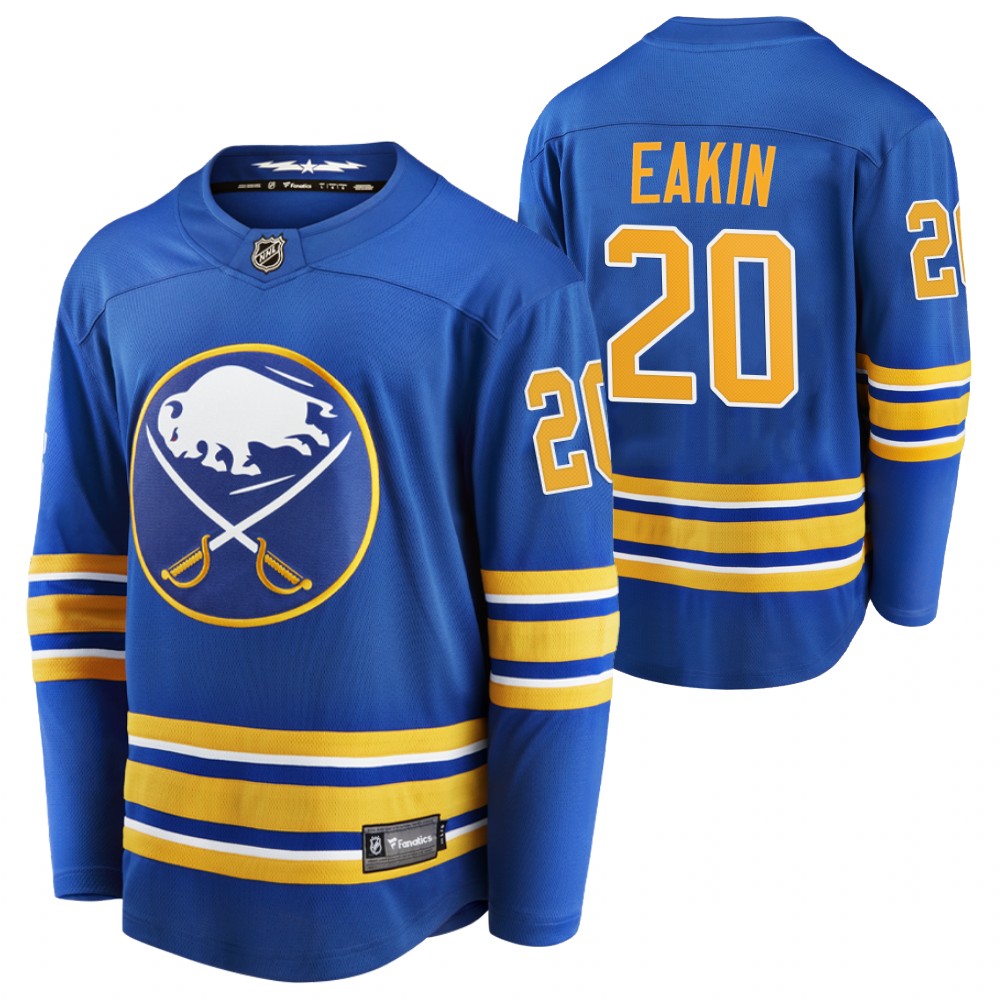 Buffalo Sabres Cody Eakin Royal Home Breakaway Player 2020-21 Jersey