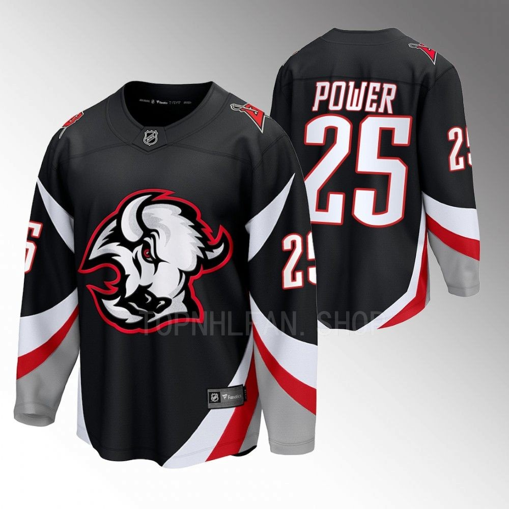 Buffalo Sabres Owen Power Black 2022-23 Goathead Alternate Premier Breakaway Player Jersey