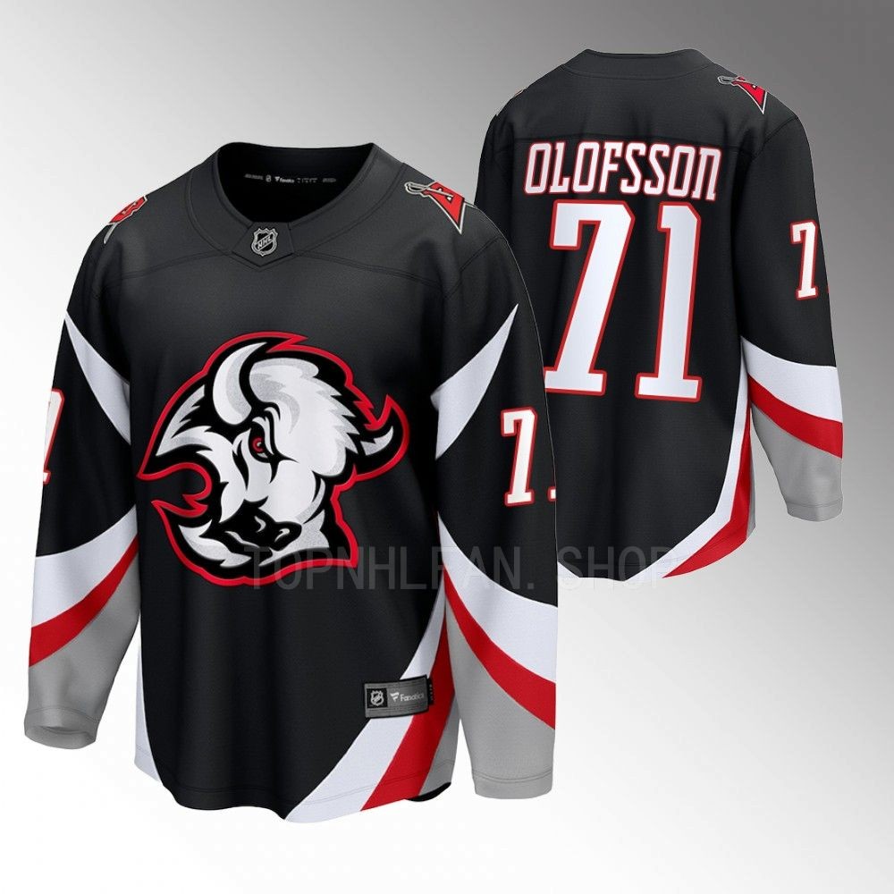 Buffalo Sabres Victor Olofsson Black 2022-23 Goathead Alternate Premier Breakaway Player Jersey