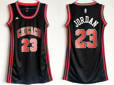 Bulls 23 Michael Jordan Black Women Swingman Jersey