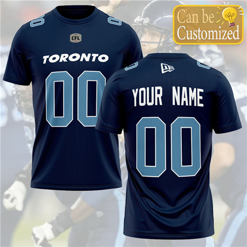 CFL Toronto Argonauts Custom Name Number Jersey T-Shirt