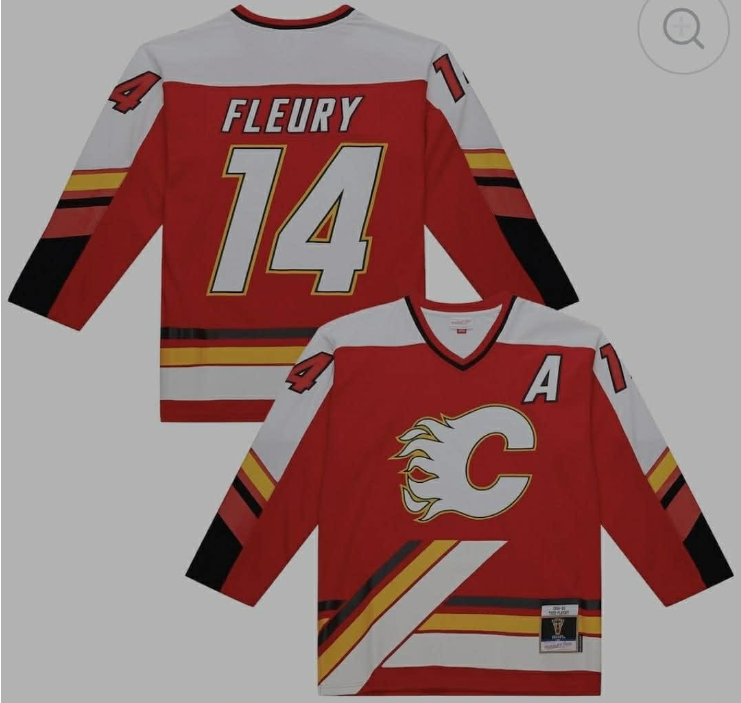 Calgary Flames 14 FLEURY JERSEY