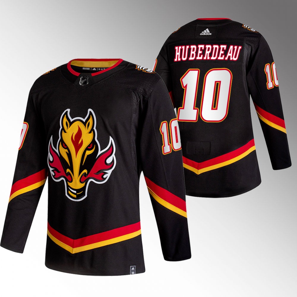 Calgary Flames Jonathan Huberdeau Black 2022-23 Alternate Authentic Jersey