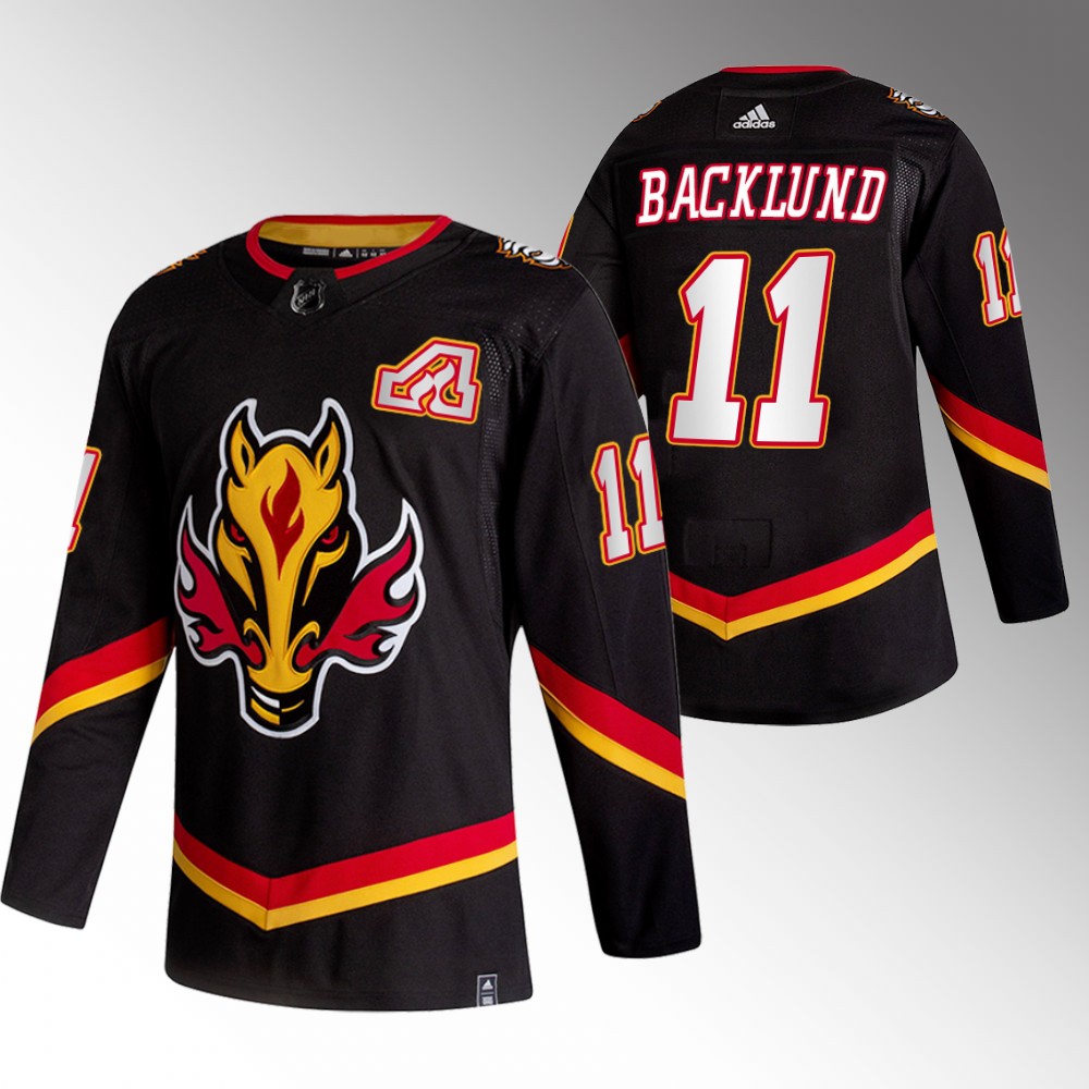 Calgary Flames Mikael Backlund Black 2022-23 Alternate Authentic Jersey