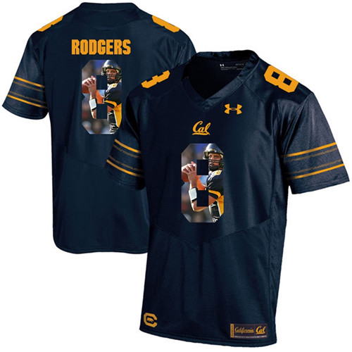 California Golden Bears Navy Blue Aaron Rodgers Player Portrait Jersey