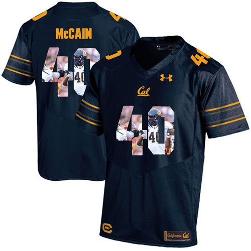 California Golden Bears Navy Blue Chris McCain Player Portrait Jersey
