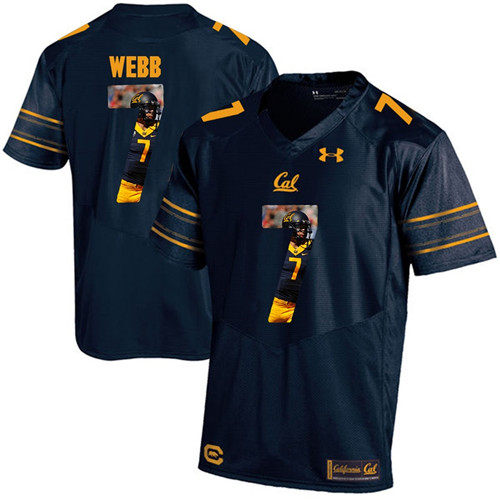California Golden Bears Navy Blue Davis Webb Player Portrait Jersey