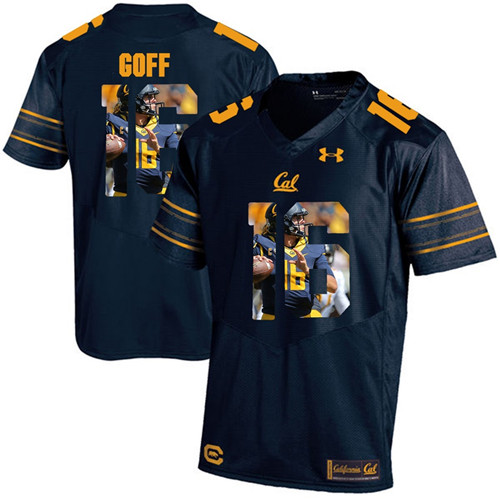 California Golden Bears Navy Blue Jared Goff Player Portrait Jersey