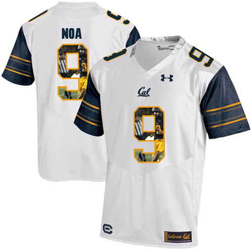 California Golden Bears White Kanawai Noa Player Portrait Jersey