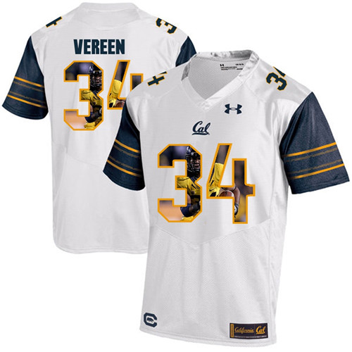 California Golden Bears White Shane Vereen Player Portrait Jersey
