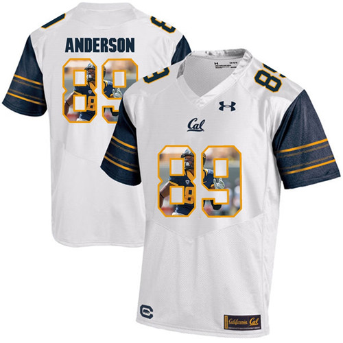 California Golden Bears White Stephen Anderson Player Portrait Jersey