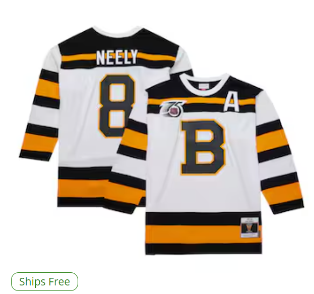 Cam Neely Boston Bruins Mitchell Ness 199192 Alternate Captain Blue Line Player Jersey white