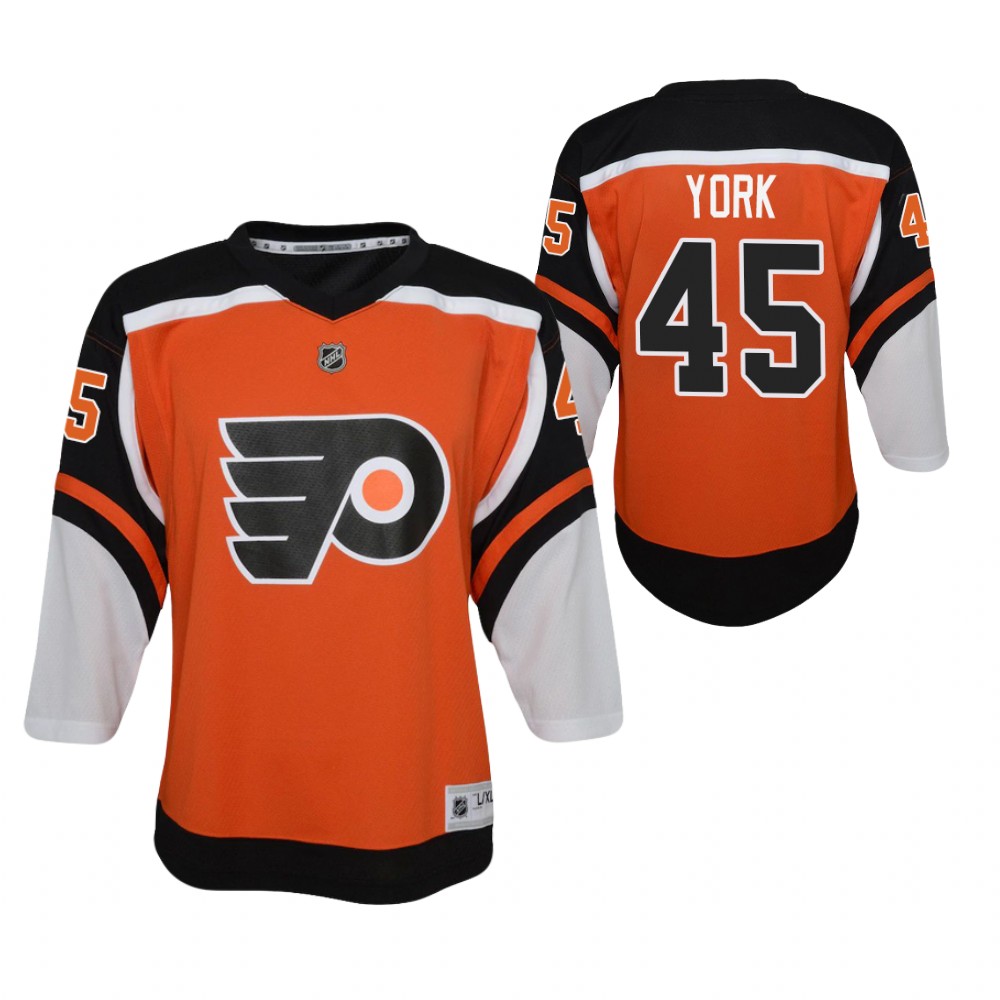 Cam York Philadelphia Flyers Reverse Retro Orange Youth Jersey