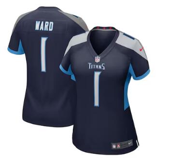 Cameron Ward Tennessee Titans Nike Women's 2025 NFL Draft First Round Pick Alternate Game Jersey - Navy