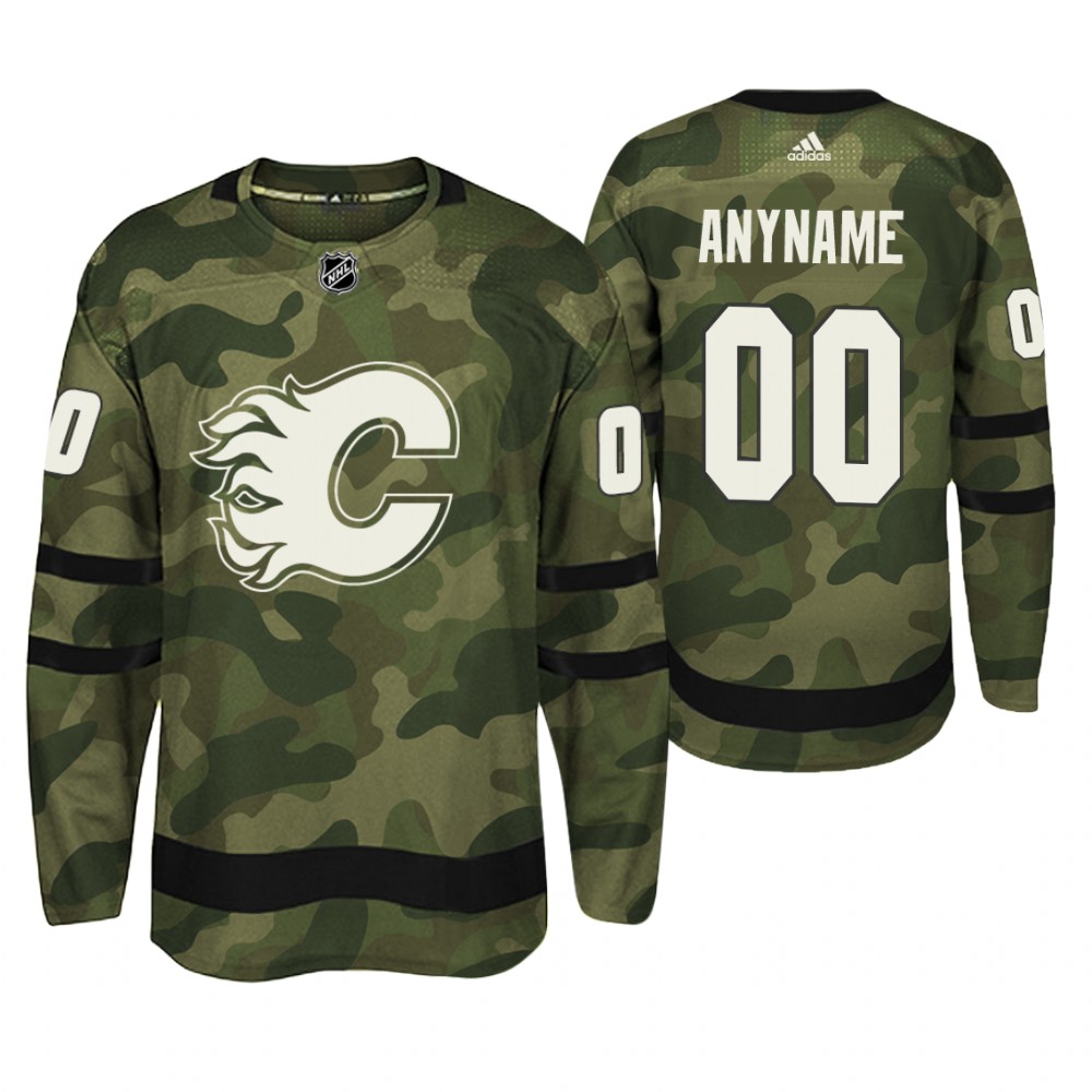 Camo Flames Armed Special Forces Authentic Player Jersey