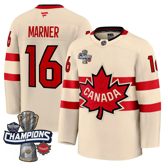 Canada 2025 4 Nations Face-Off Champions Jersey #16 Marner.webp