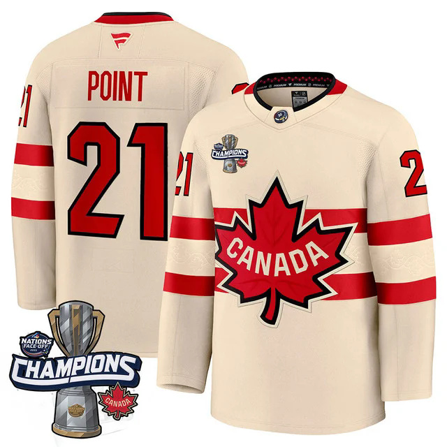 Canada 2025 4 Nations Face-Off Champions Jersey #21 point.webp