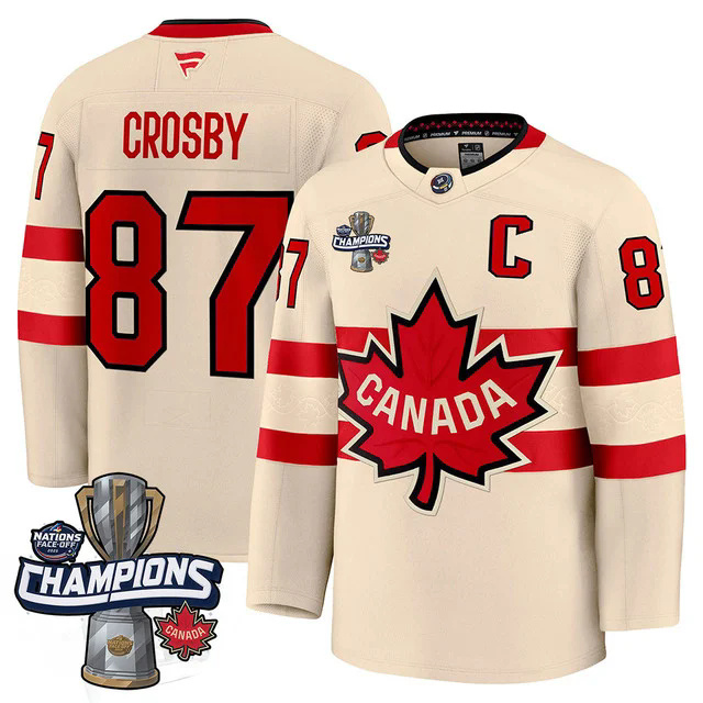 Canada 2025 4 Nations Face-Off Champions Jersey #87 Crosby.webp