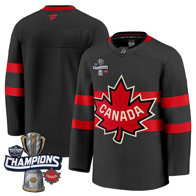 Canada 2025 4 Nations Face-Off Champions Jersey BLACK BLANK.webp