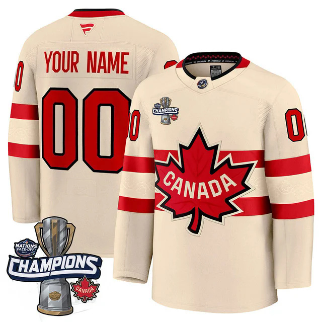 Canada 2025 4 Nations Face-Off Champions Jersey custom #00.webp