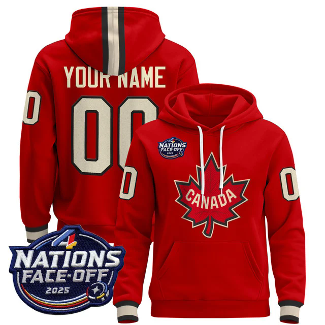 Canada 4 Nations Face-Off 2025 Custom Pullover Hoodie.webp