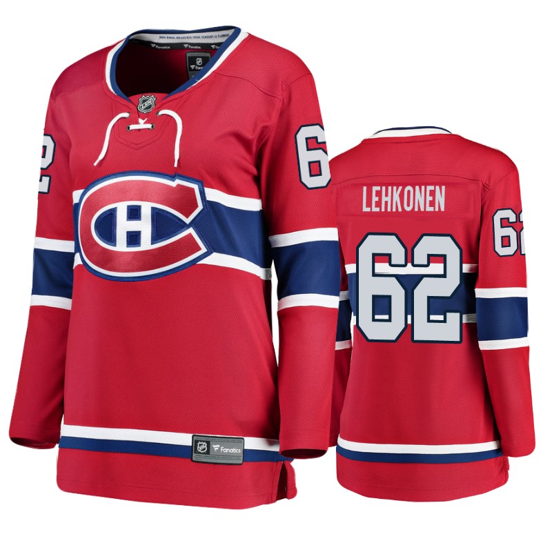 Canadiens Artturi Lehkonen Red Breakaway Player Home Jersey