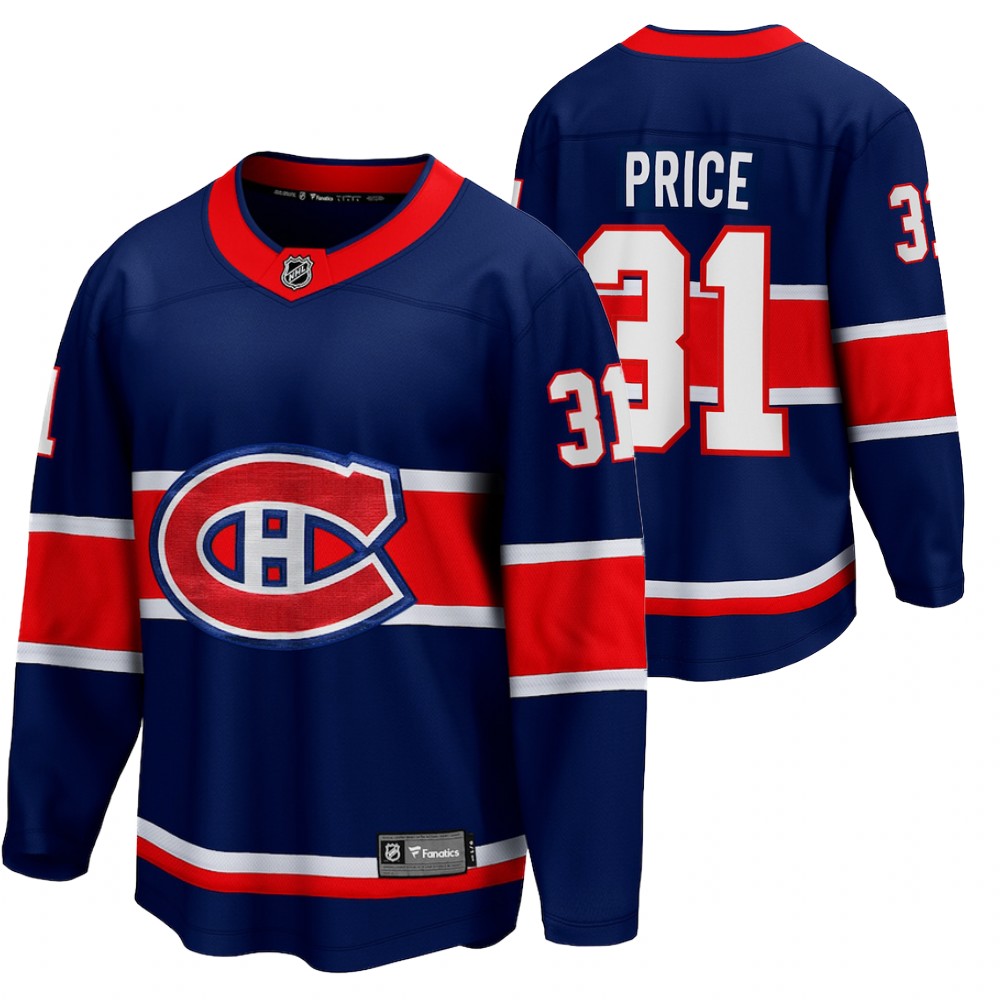 Canadiens Carey Montreal Canadiens 2021 Special Edition Blue Men Jersey Retro