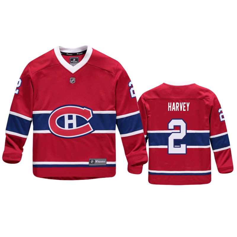 Canadiens Doug Harvey Red Replica Player Home Jersey