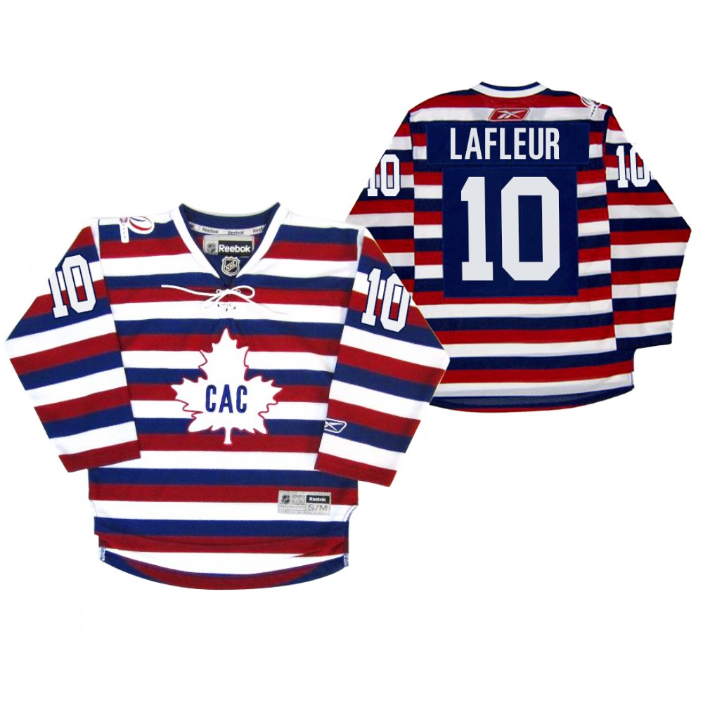 Canadiens Guy Lafleur Jersey Centennial 100th Anniversary Celebration Red Royal Retro Men
