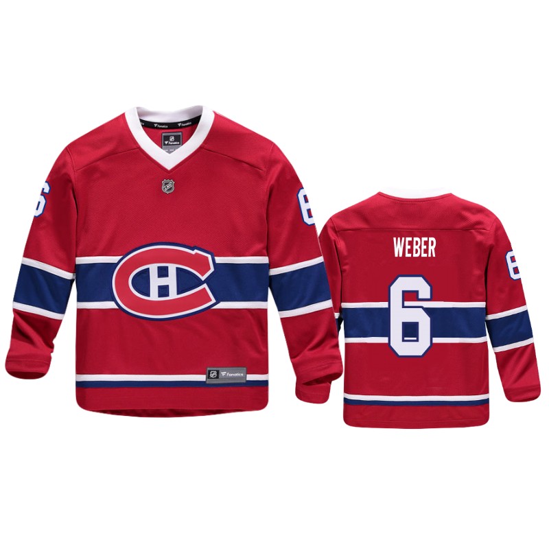 Canadiens Shea Weber Red Replica Player Home Jersey