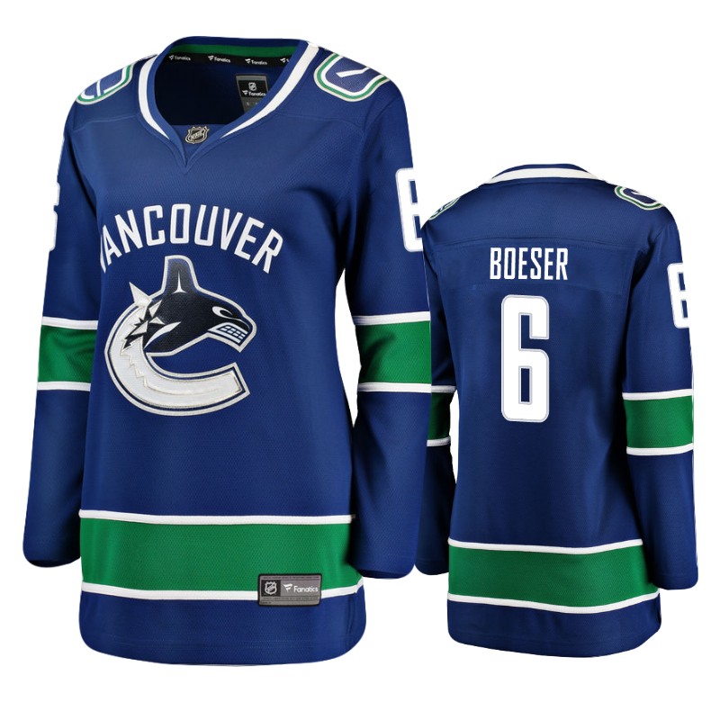 Canucks Brock Boeser Blue Breakaway Player Home Jersey