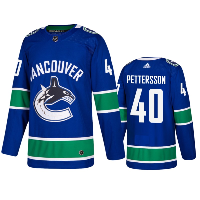 Canucks Elias Pettersson Blue Home Jersey