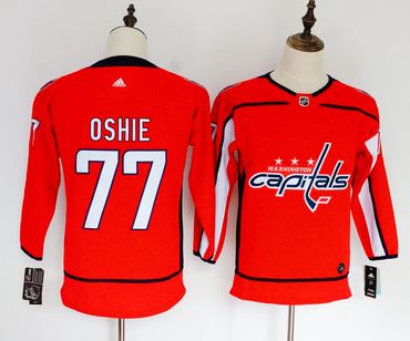 Capitals 77 T.J. Oshie Red Youth Adidas Jersey
