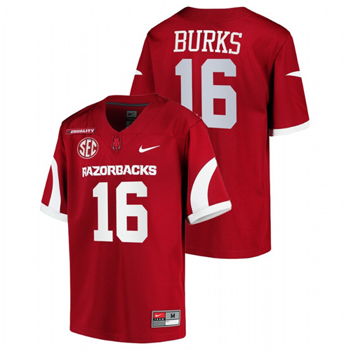 Cardinal Youth Arkansas Razorbacks Treylon Burks Equality College Football Jersey