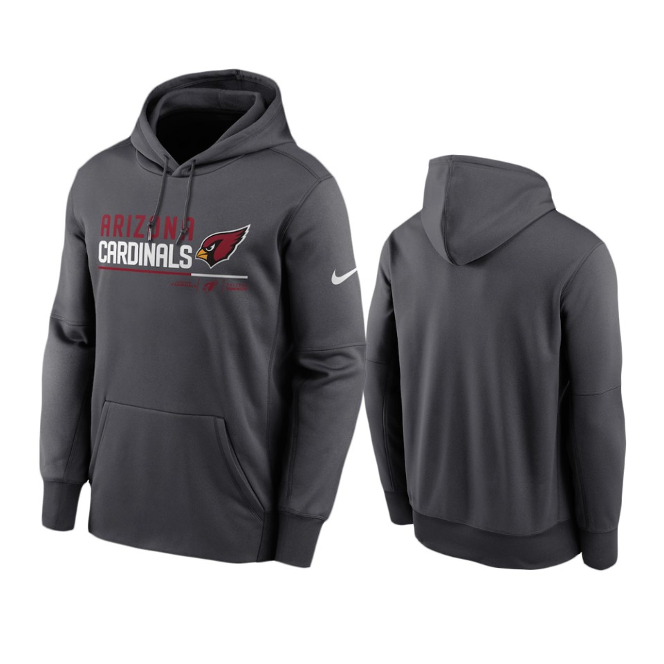 Cardinals Anthracite Prime Logo Name Split Hoodie