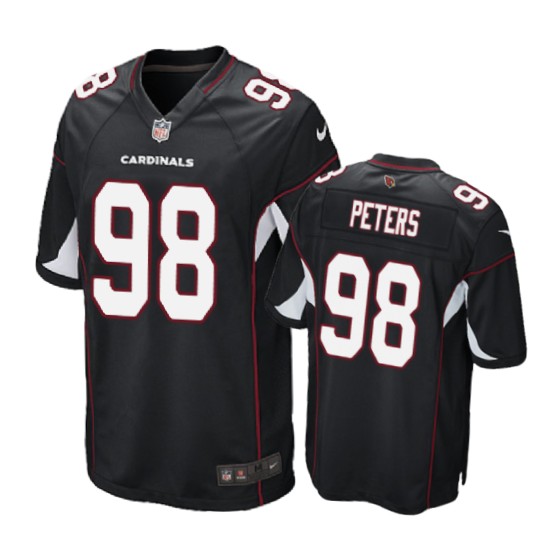 Cardinals Black Corey Peters Game Jersey
