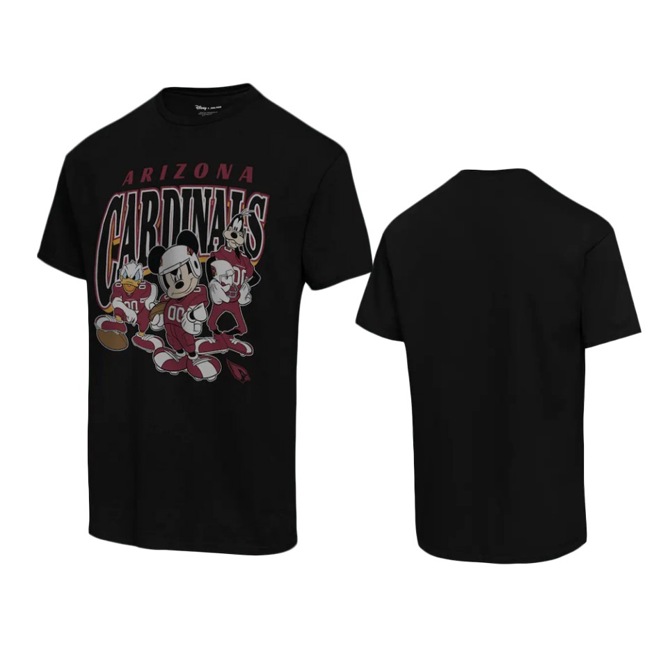 Cardinals Black Disney Mickey Huddle T-Shirt