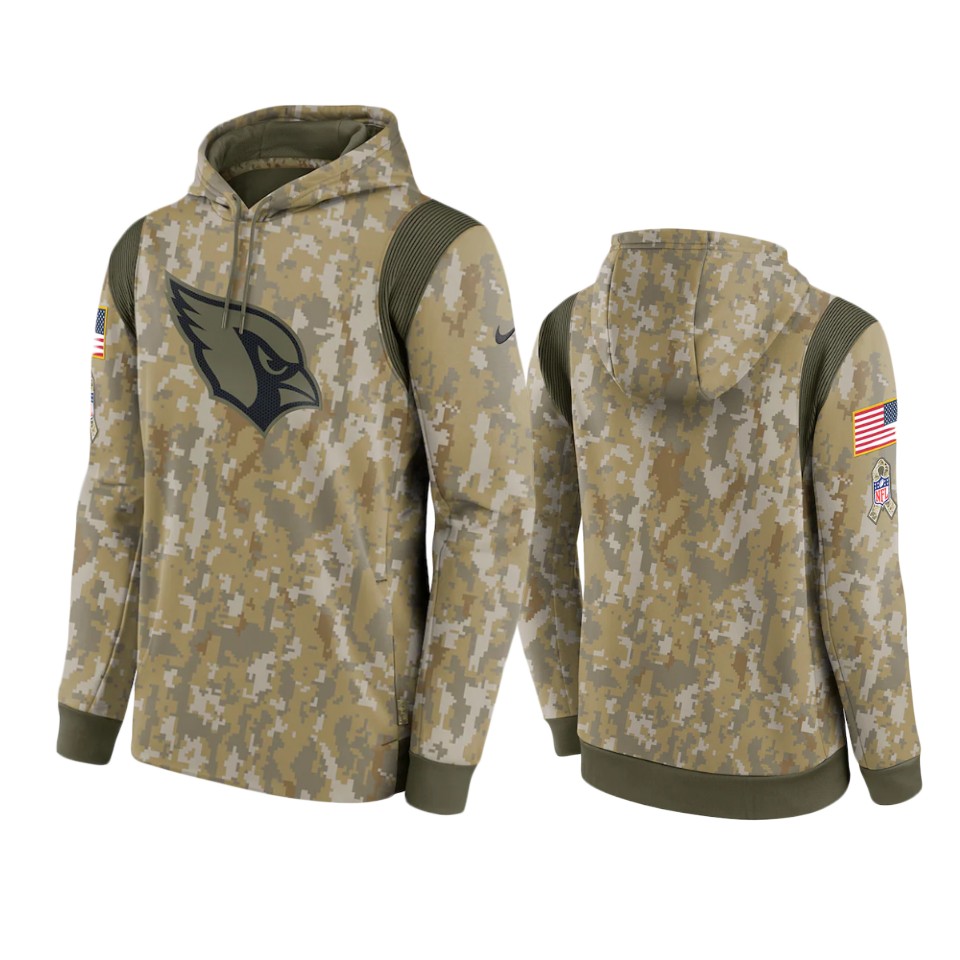 Cardinals Camo 2021 Salute To Service Therma Performance Hoodie