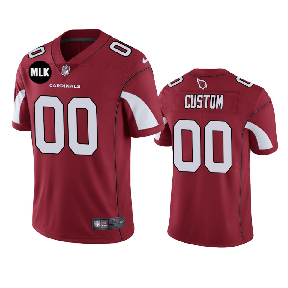 Cardinals Cardinal Custom MLK Patch Jersey