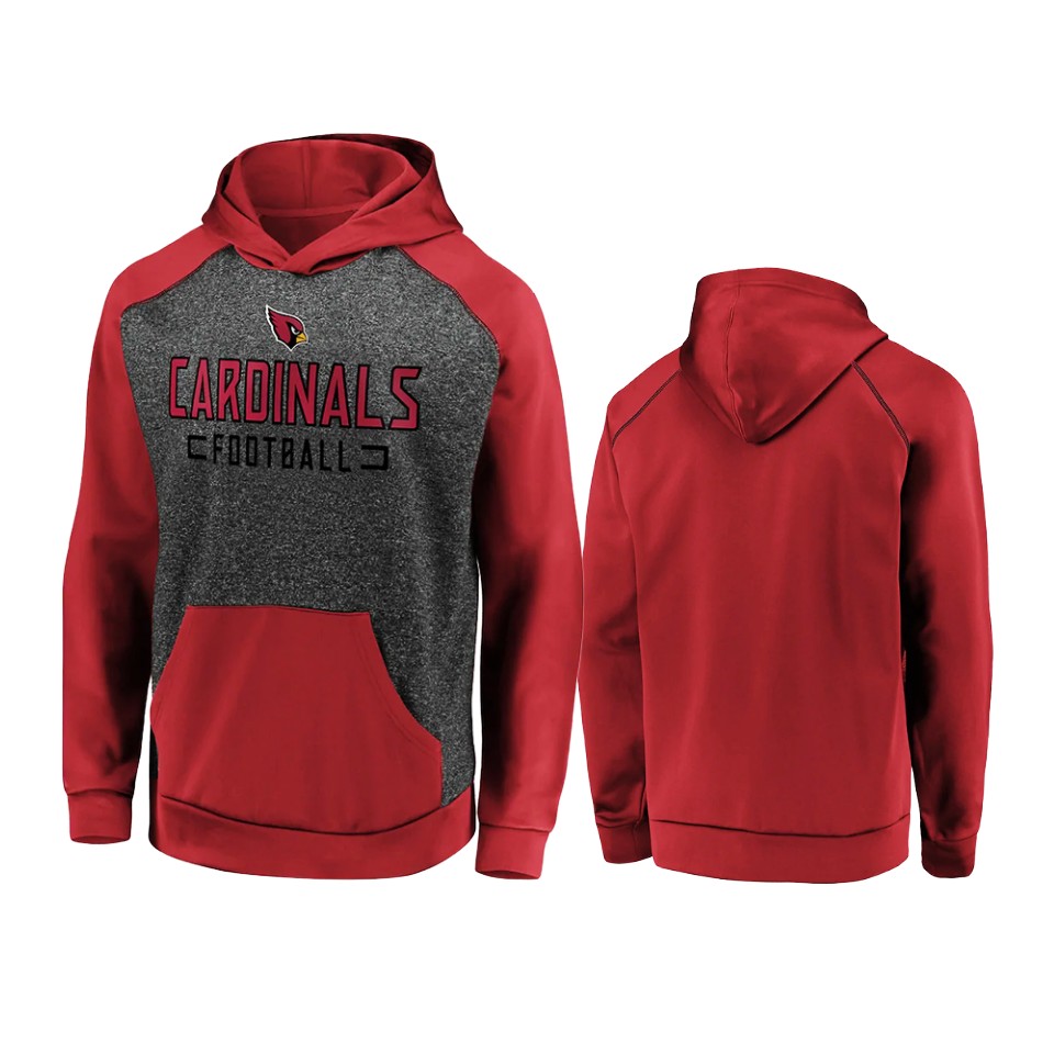 Cardinals Charcoal Game Day Ready Chiller Fleece Raglan Hoodie