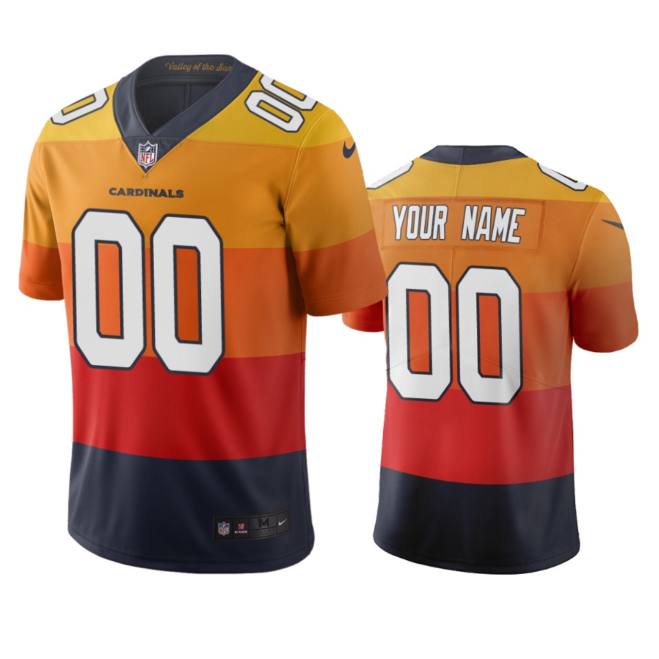 Cardinals Custom City Edition Sunset Orange Jersey