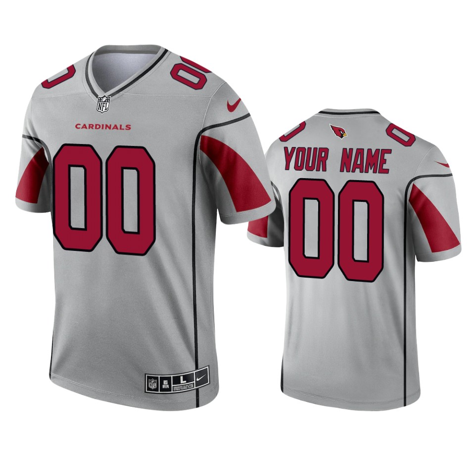 Cardinals Custom Inverted Legend Silver Jersey