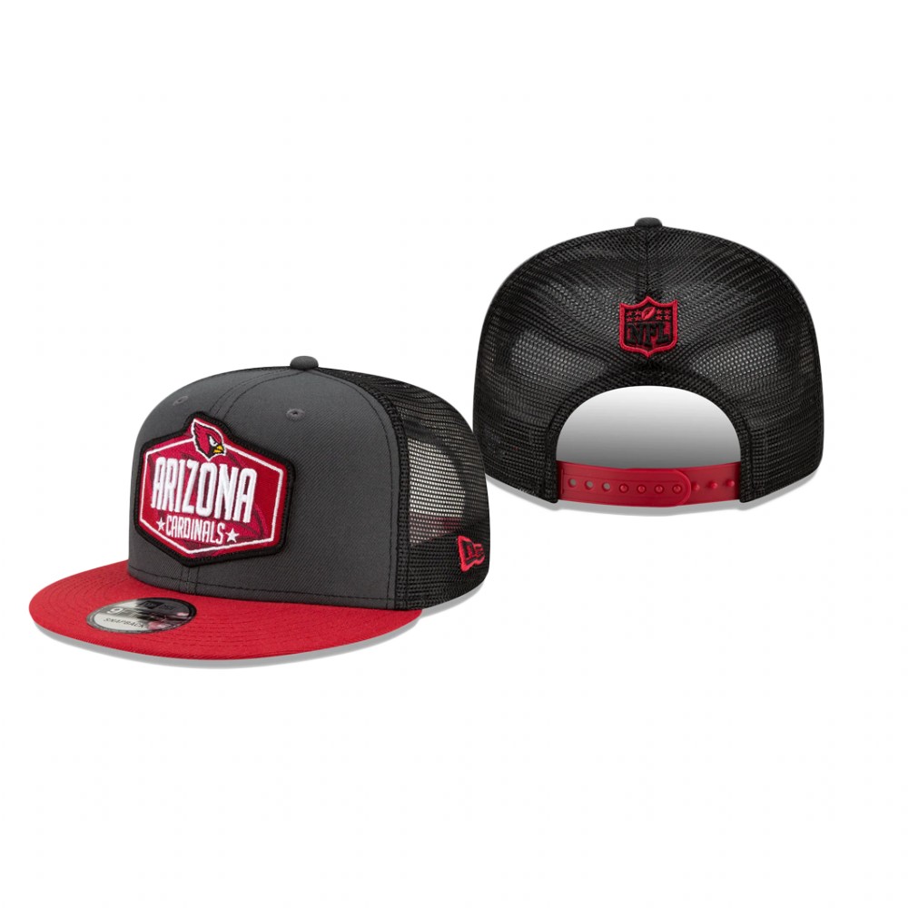 Cardinals Graphite Cardinal 2021 NFL Draft Trucker 9FIFTY Adjustable Hat
