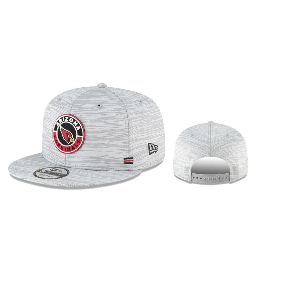 Cardinals Gray 2020 NFL Sideline 9FIFTY Snapback Adjustable Hat