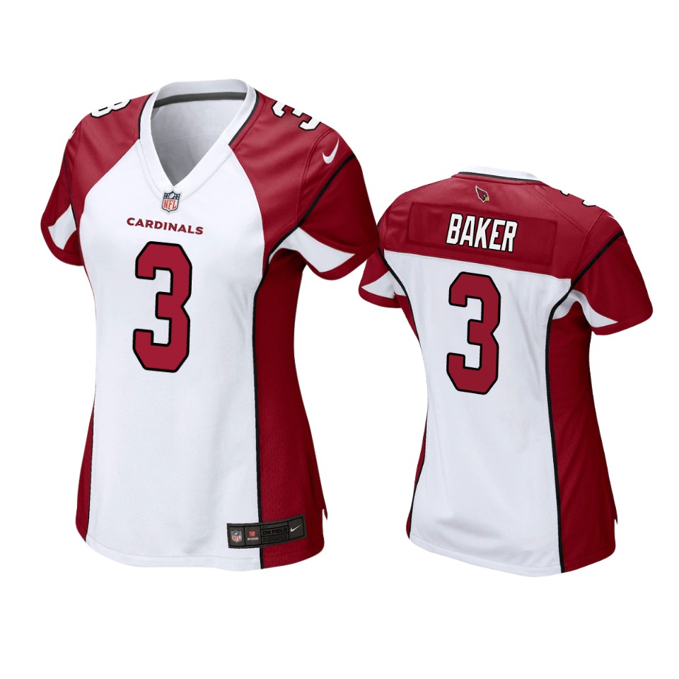 Cardinals White Budda Baker Game Jersey