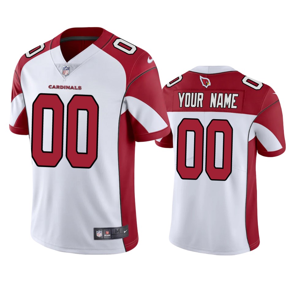 Cardinals White Custom Vapor Limited Jersey