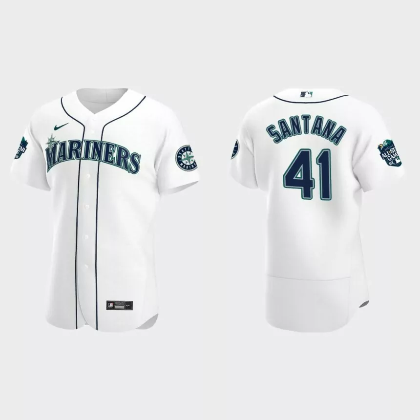Carlos Santana Seattle Mariners 2023 MLB All-Star Game Jersey – White